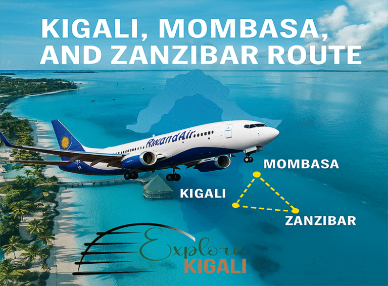 New Kigali, Mombasa, and Zanzibar route